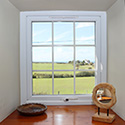 window overlooking fields at Stables Carrog
